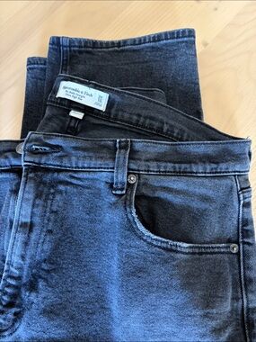 Abercrombie & Fitch Washed Black Denim Jeans